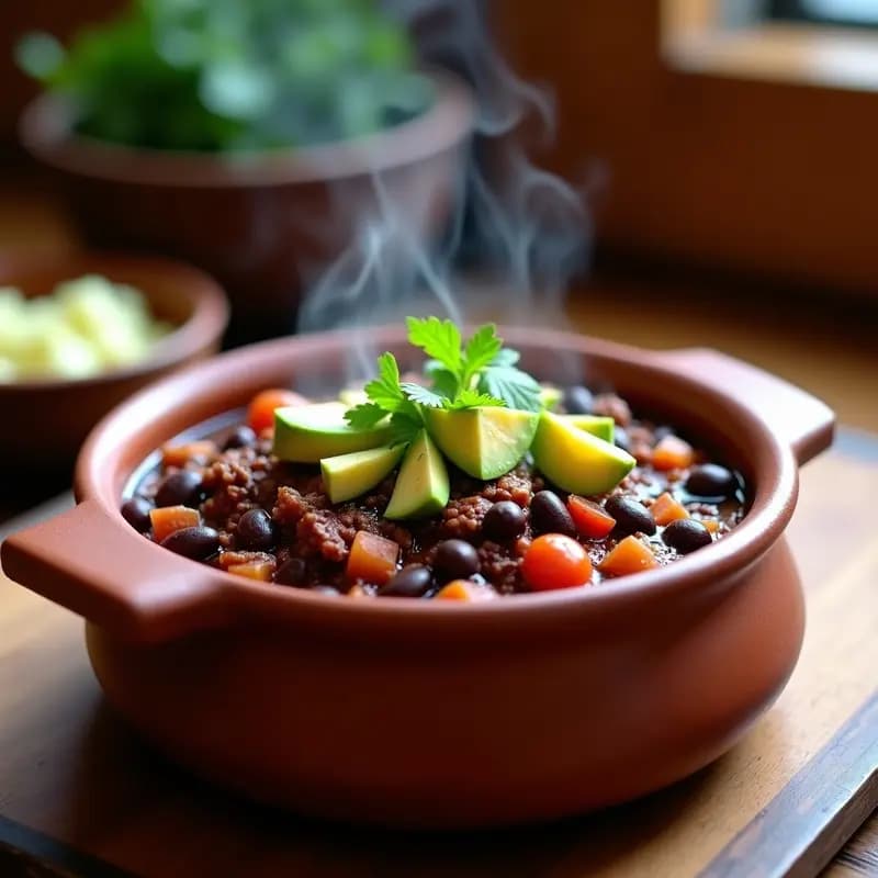 Chili con Carne de Soja Texturizada y Chocolate: Receta Mexicana Vegana y Reconfortante