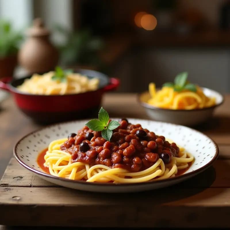 Chilli Sin Carne con Frijoles Rojos y Chocolate: Receta Mexicana Vegana en Olla Exprés