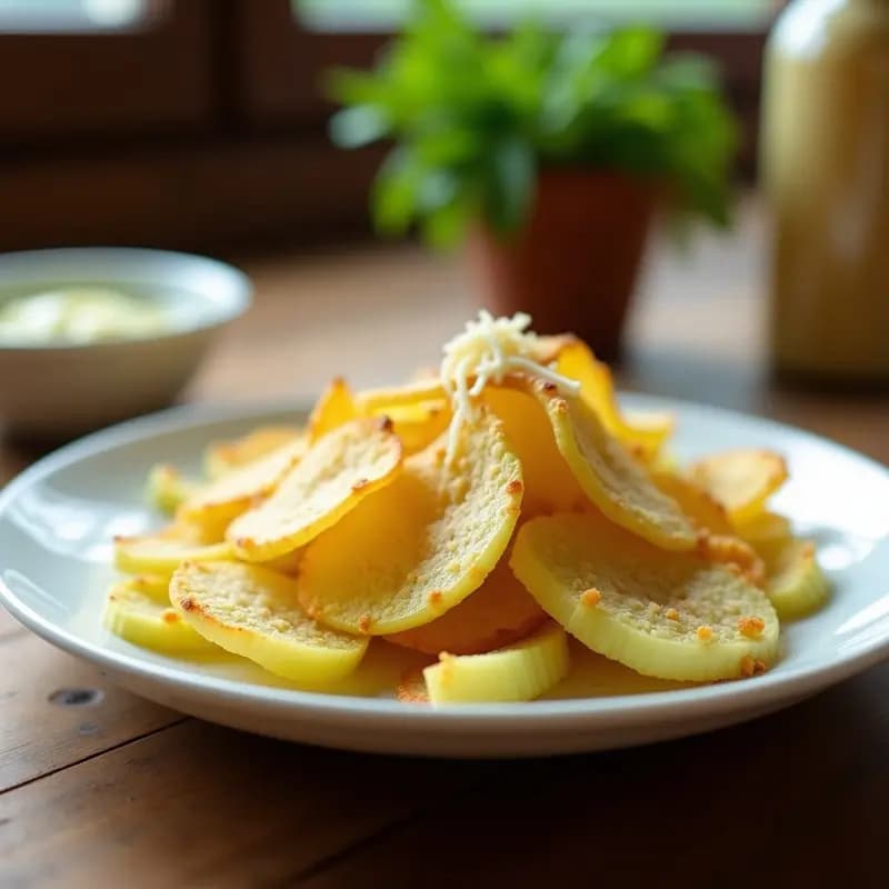 Chips de Apio y Parmesano Vegano al Microondas: Snack Crujiente y Sin Gluten en 5 Minutos