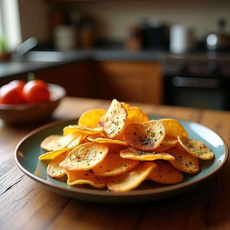 Chips de Col Rizada con Especias Zaatar: Aperitivo Crujiente en Airfryer y Sin Aceite