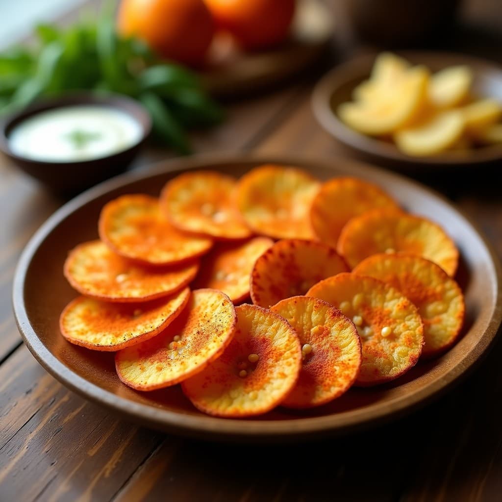 Chips de Yuca con Pimentón de la Vera y Ajo en Polvo: Aperitivo Colombiano Crujiente en Airfryer