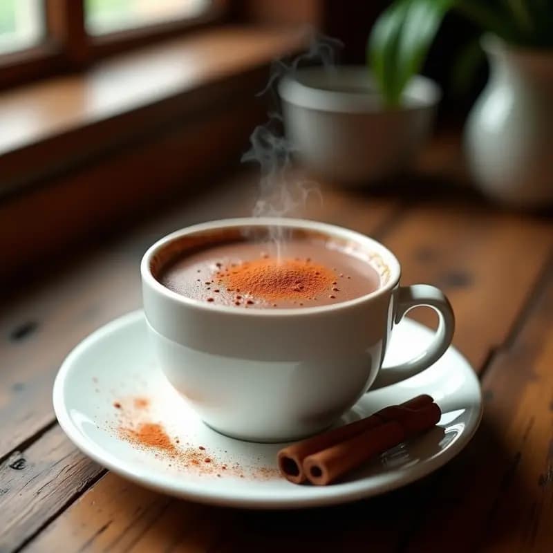 Chocolate Caliente con Especias de Canela y Cayena: Bebida Keto Reconfortante Sin Azúcar
