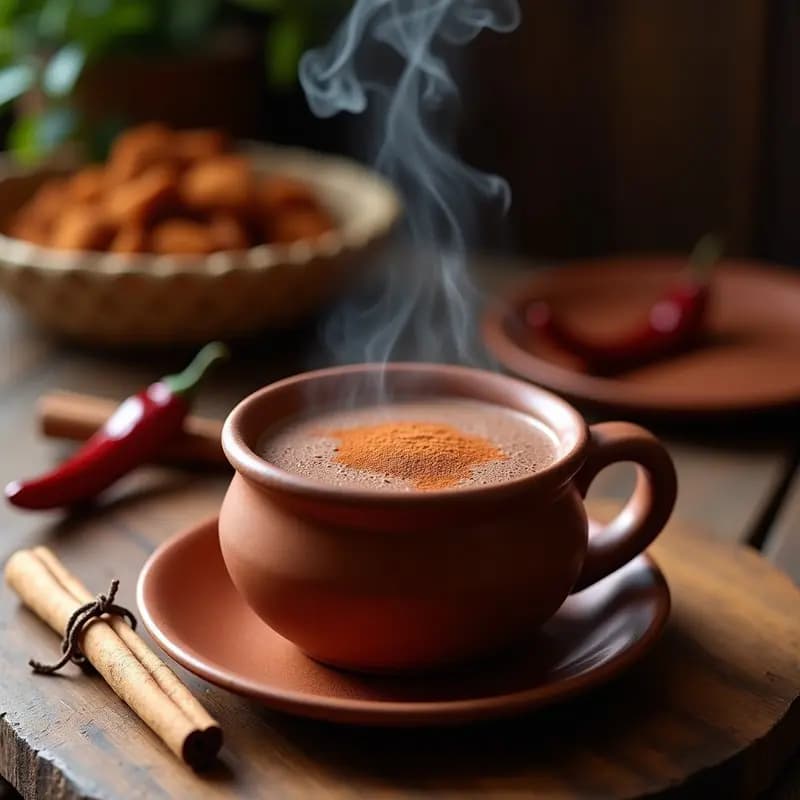 Chocolate Caliente con Especias y Chile: Bebida Mexicana Tradicional Reconfortante