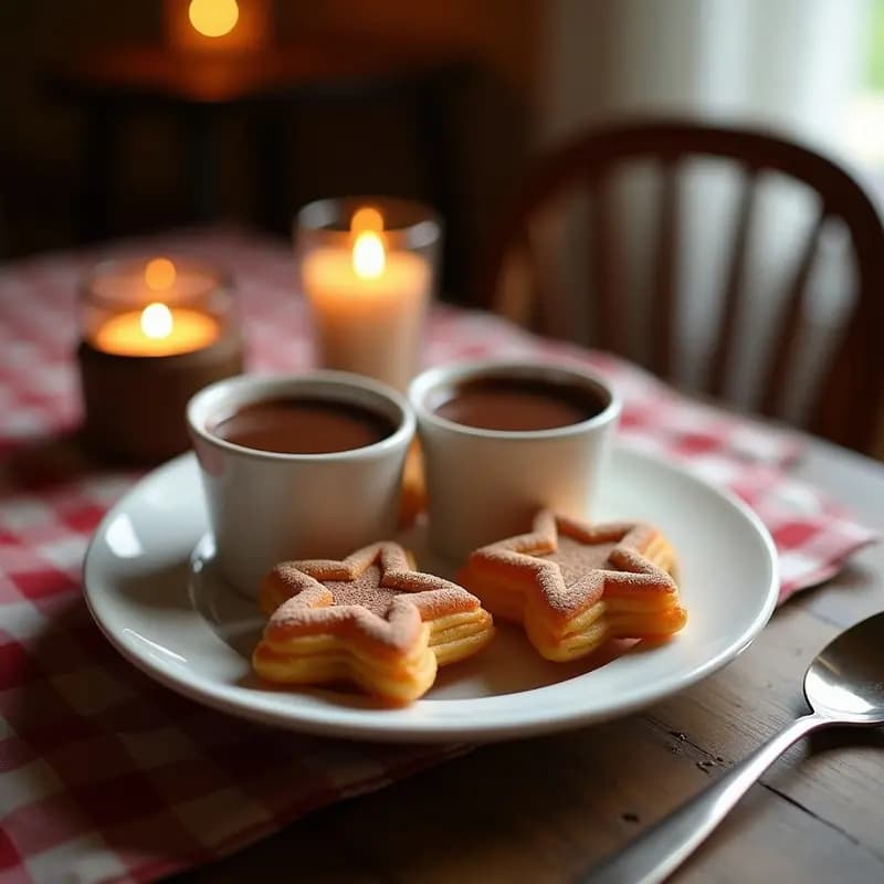 Chocolate con Churros para Dos: Receta Romántica en 20 Minutos
