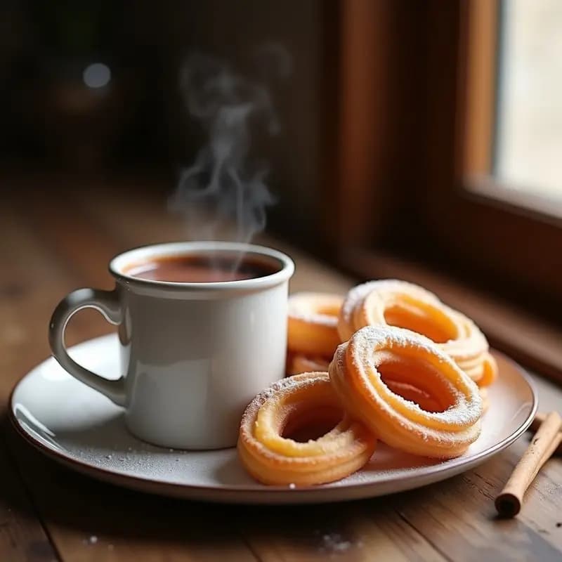Chocolate a la Taza con Churros de Maíz: Receta de Invierno Sin Gluten y Sin Lactosa