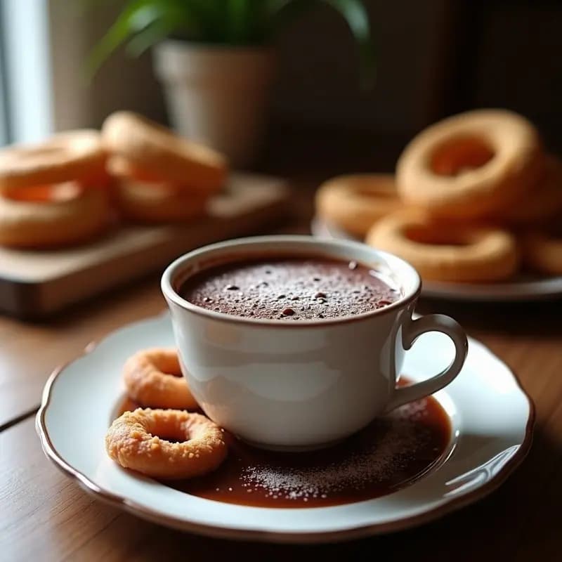 Chocolate a la Taza con Churros o Porras: Receta de Invierno Espesa y Deliciosa