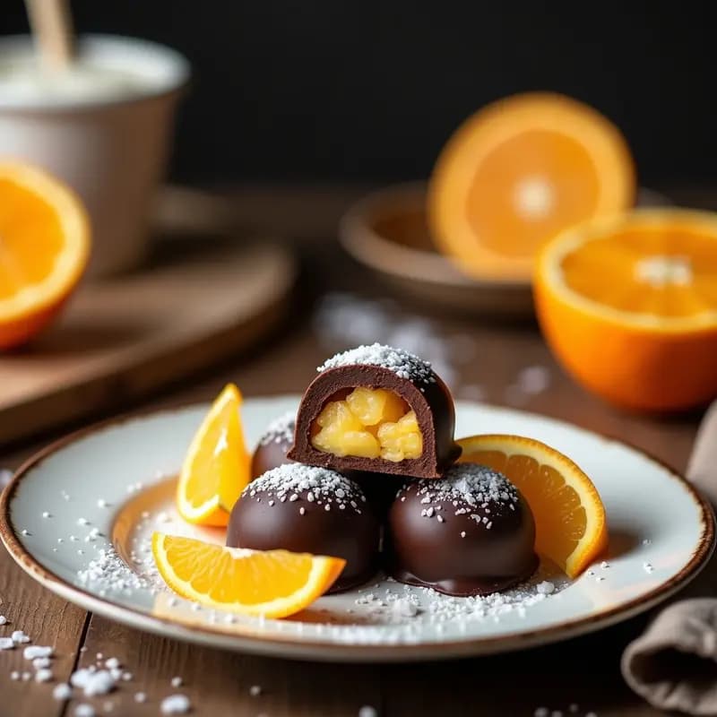 Chocolates Rellenos de Aceite de Coco y Naranja: Postre Keto y Sin Azúcar