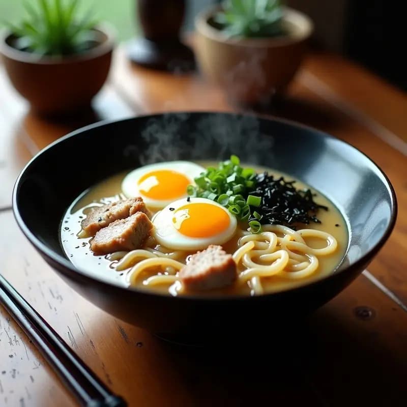 Chojuku de Cerdo y Miso Blanco: Fideos Japoneses Reconfortantes en Olla Express