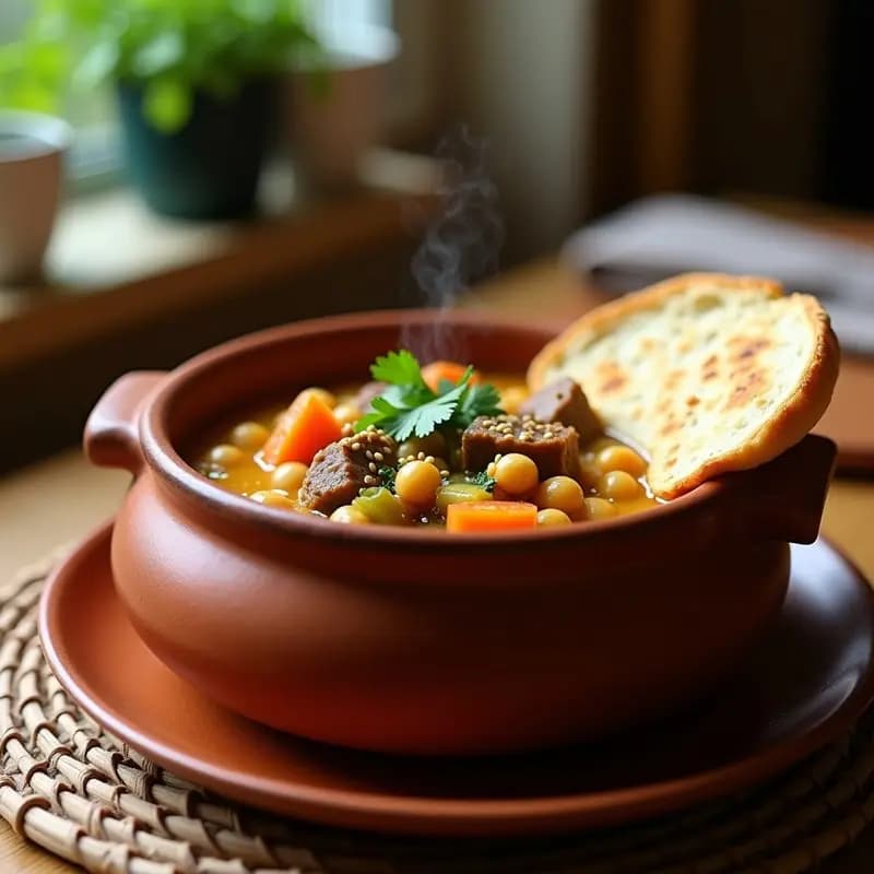 Chorba Argélina de Cordero y Garbanzos: Sopa Espesa y Aromática de Norte África