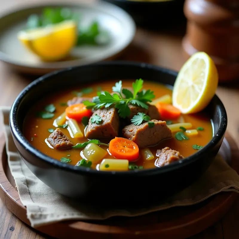 Chorba Frik de Borregos y Verduras: Sopa Argelina Tradicional en Thermomix