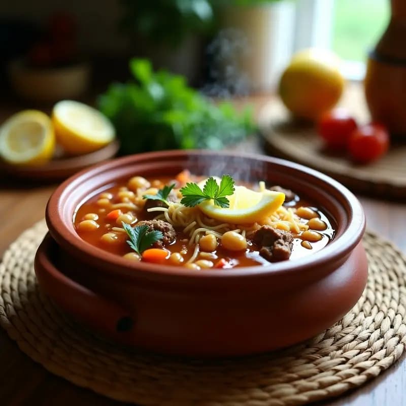 Chorba Frik de Cordero y Tomate: Receta Argelina Energética para Ramadán