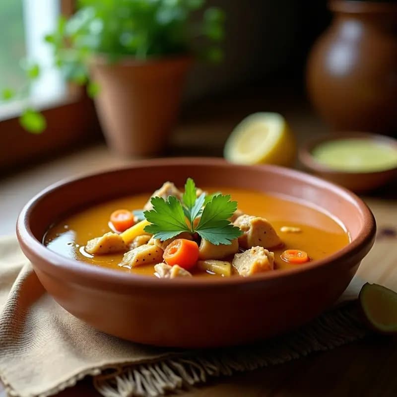 Chorba Friki con Pollo y Cilantro: Sopa Argelina Reconfortante y Alta en Fibra