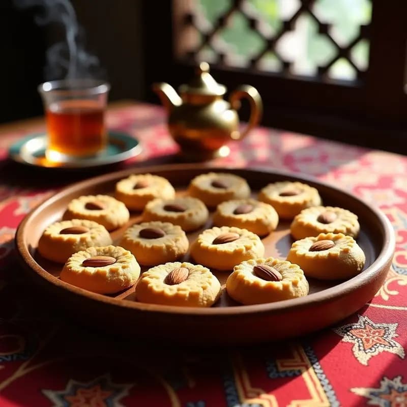 Ghoriba con Harina de Almendra y Miel: Galletas Árabes Keto