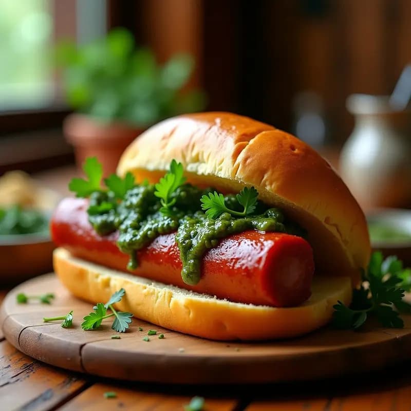Choripán Argentino con Chimichurri: Receta Tradicional en Airfryer con Pan de Yuca Sin Gluten