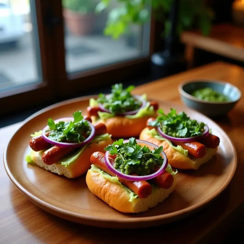 Choripanes Argentinos con Chimichurri de Perejil y Ajo: Receta Clásica en 20 Minutos