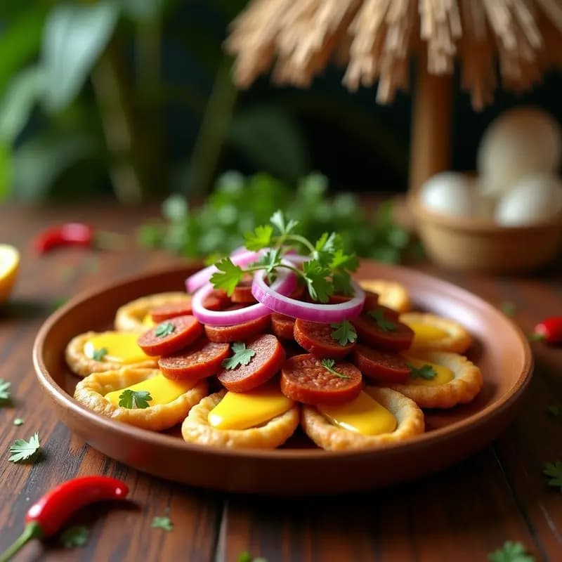 Chorizo de Sincelejo con Arepa de Yuca: Receta Colombiana Picante y Tradicional