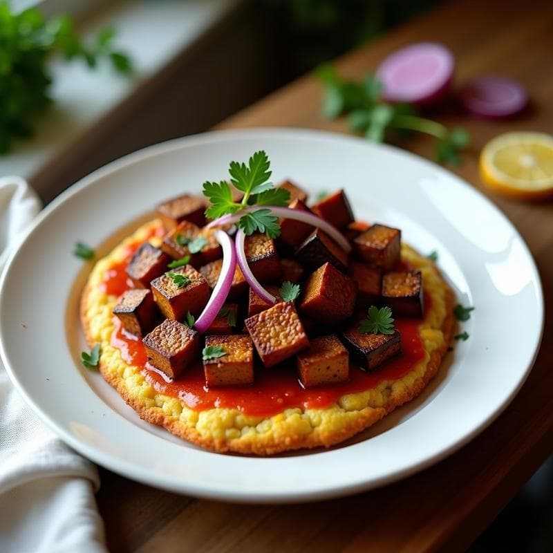 Chorizo Vegano de Berenjena y Pimentón con Pan de Maíz: Receta en Airfryer y Sin Gluten