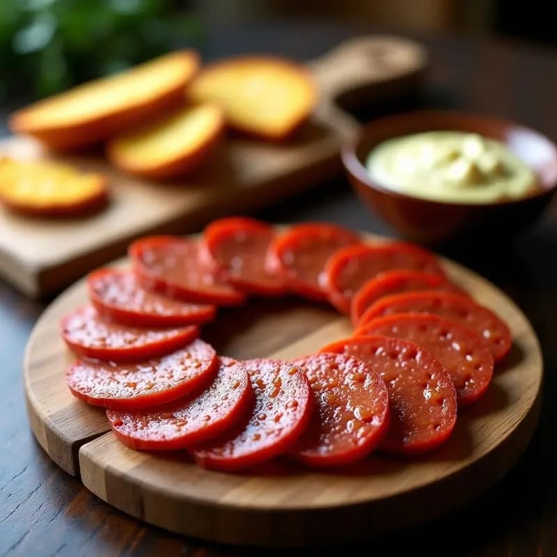 Chorizo Vegano con Seitán y Pimentón de la Vera: Receta Española para Tapas Sin Gluten