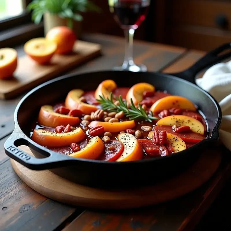 Chorizo al Vino Tinto con Manzanas: Receta Española Keto y Baja en Carbohidratos