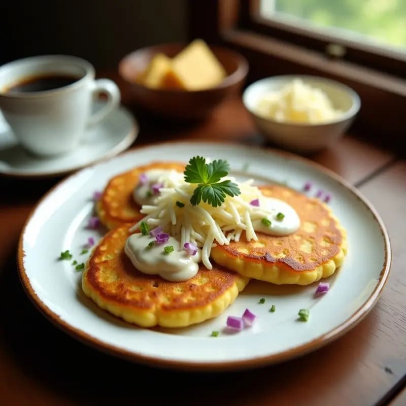 Chorreadas Costarricenses con Queso Palmito y Nata: Receta Centroamericana Tradicional
