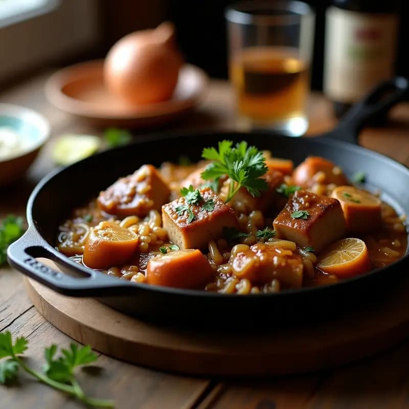Chorrillana Chilena de Lomo y Cebolla: Plato Abundante para Compartir