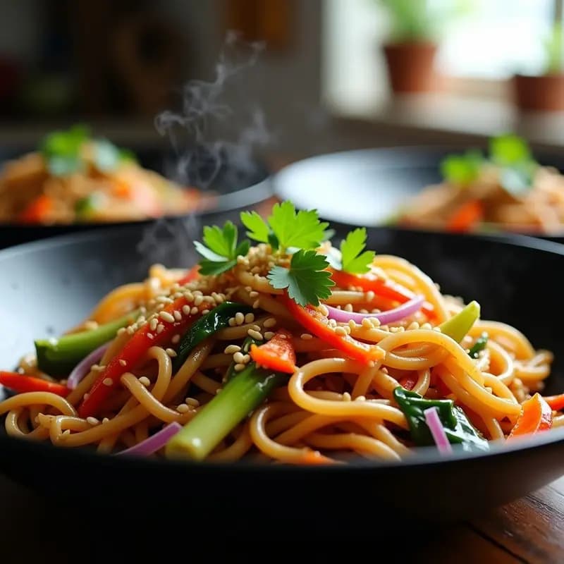 Chow Mein de Fideos de Shirataki y Verduras: Receta China Keto y Sin Gluten
