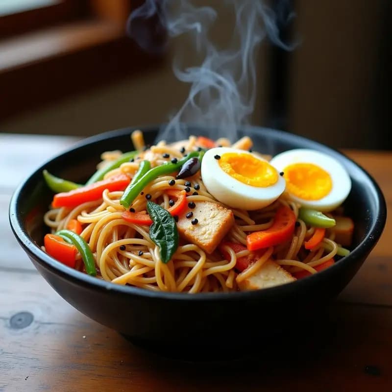 Chow Mein de Pollo y Vegetales: Receta China Salteada en Wok y Sin Gluten