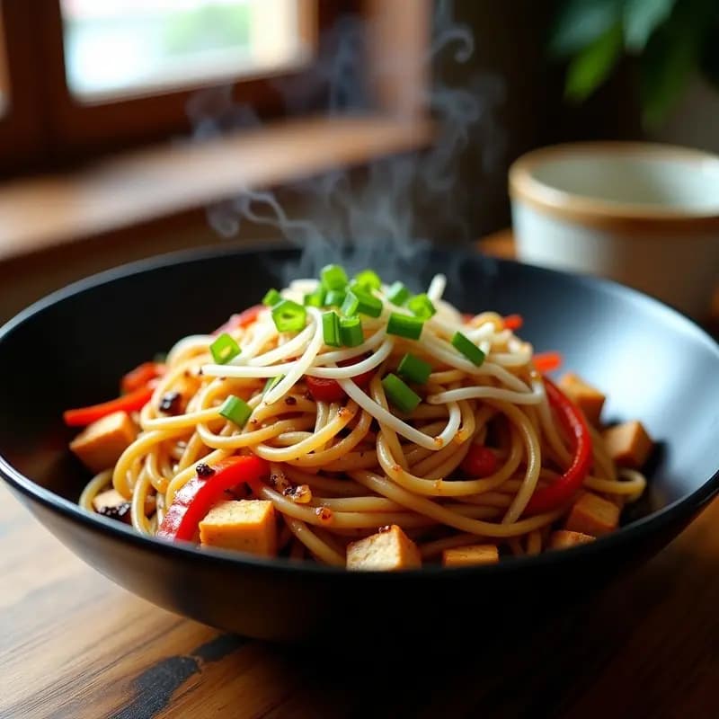 Chow Mein de Fideos de Trigo Sarraceno: Receta China Sin Gluten y Vegana