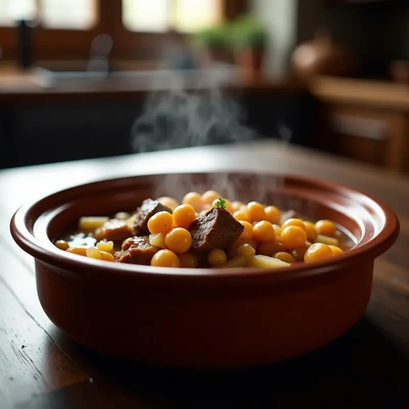 Chowlent de Garbanzos y Carne: Receta Judía Traditional para Shabat