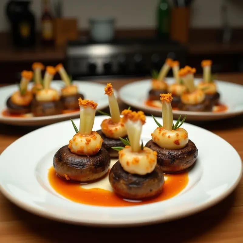 Chpepitos de Calamar Rellenos de su Tinta: Tapa Marina Sorprendente