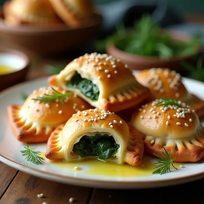 Chronos Griegos de Espinacas y Queso Feta: Entrante Tradicional en Airfryer