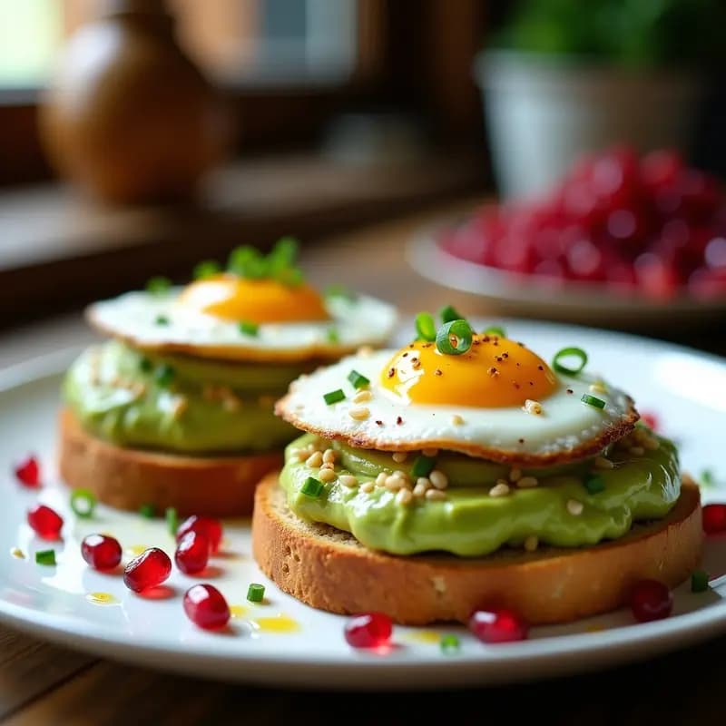 Chrox de Pan de Molde y Crema de Aguacate: Desayuno Iraní Crujiente y Nutritivo