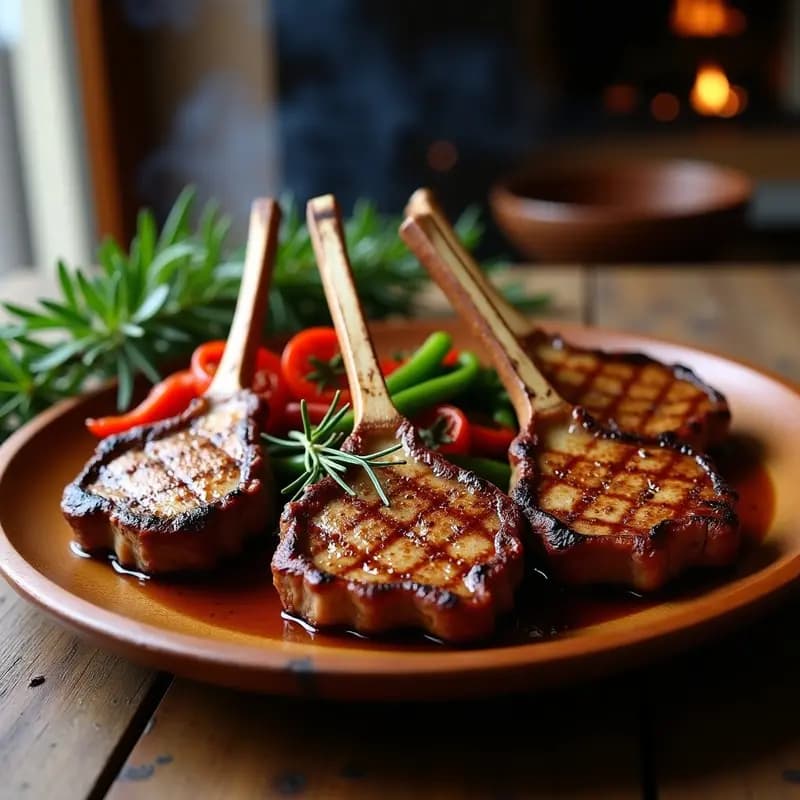 Chuleta de Ternera a la Brasa con Pimientos: Receta de Asador Castellano