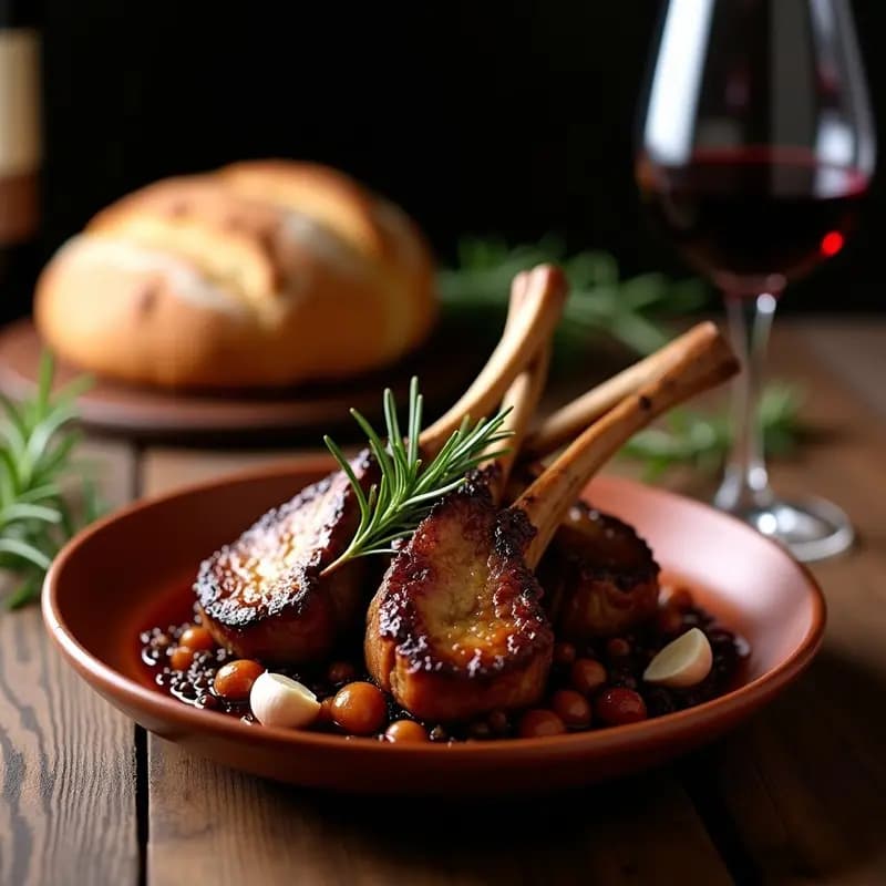 Chuletas de Cordero al Sarmiento: Receta Riojana con Toque a Vino