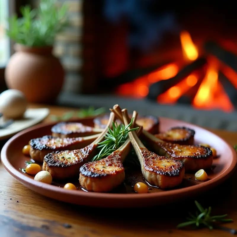 Chuletillas de Cordero a la Brasa con Romero: Receta Aragonesa para Carnes Jugosas