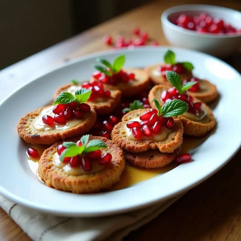 Chuletones de Berenjena con Salsa de Tahini y Granadas: Receta Líbano Vegana y Gourmet