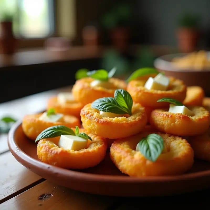 Chuñu de Papa con Queso y Hierbabuena: Aperitivo Boliviano Tradicional en Airfryer