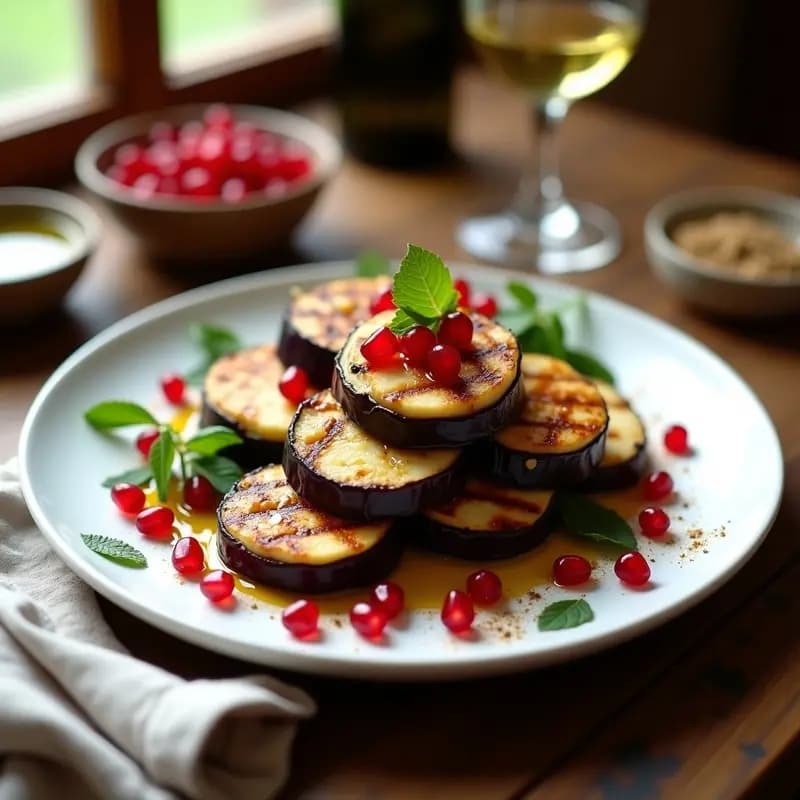 Churbs de Berenjena y Queso Halloumi a la Plancha: Entrante Georgiano Vegano con Toque Crujiente