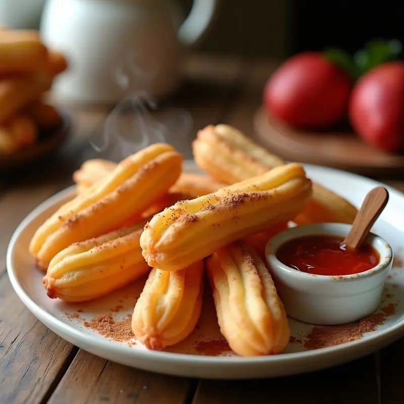 Churos de Queso y Mermelada de Guayaba: Desayuno Brasileño Crujiente en Airfryer
