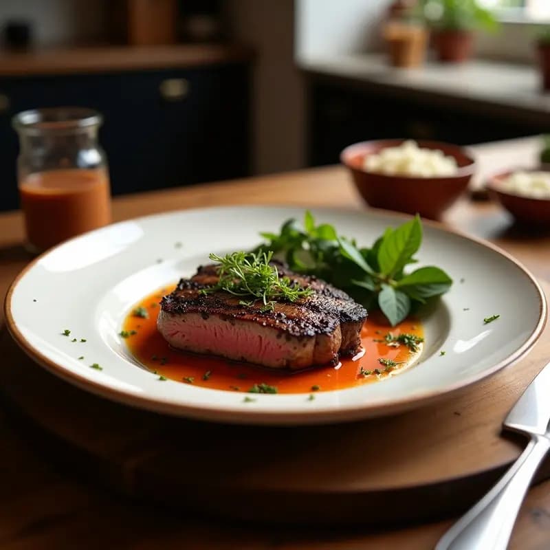 Churrasco Brasileiro con Chimichurri: Carne Asada al Estilo Brasileño