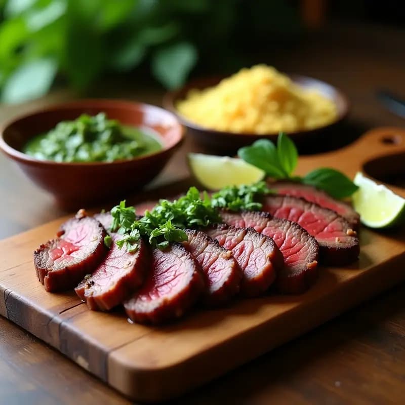 Churrasco brasileño con Chimichurri de Cilantro y Limón: Receta en Grill Alta en Proteína