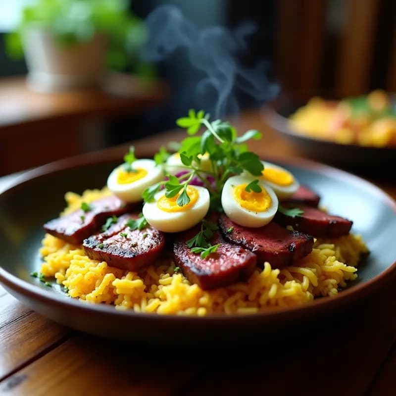 Churrasco Brasileño con Farofa de Yuca y Vinagreta de Limón: Receta carnivora en 25 Minutos