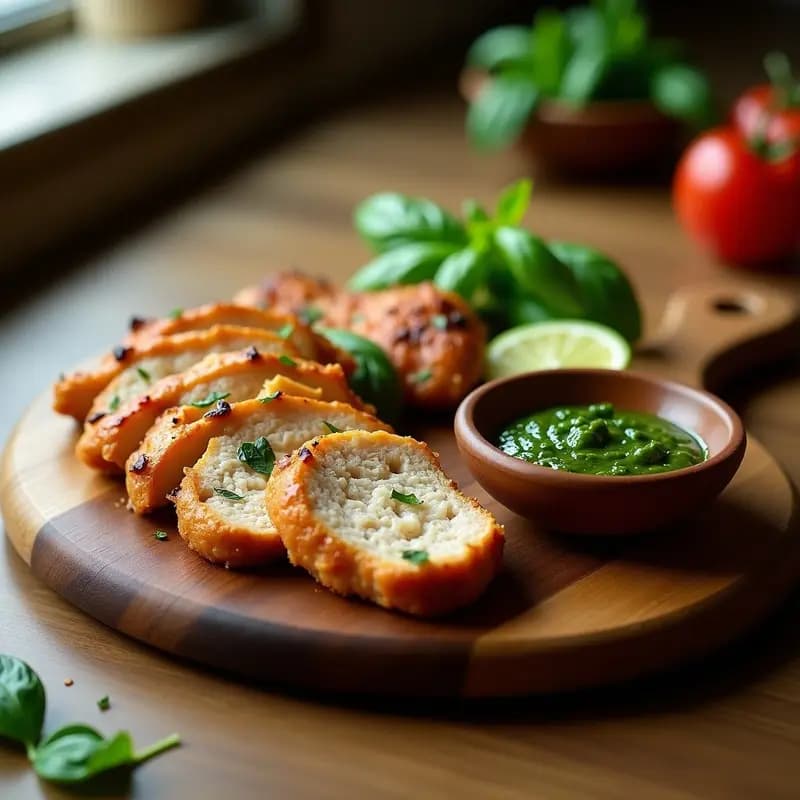 Churrasco de Pollo con Chimichurri de Albahaca: Receta Brasileña en Airfryer Sin Aceite