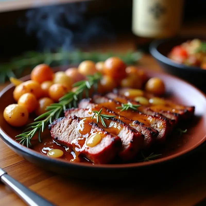 Churrasco Portugués con Salsa de Ajo y Vinagre: Receta a la Parrilla con Patatas Asadas