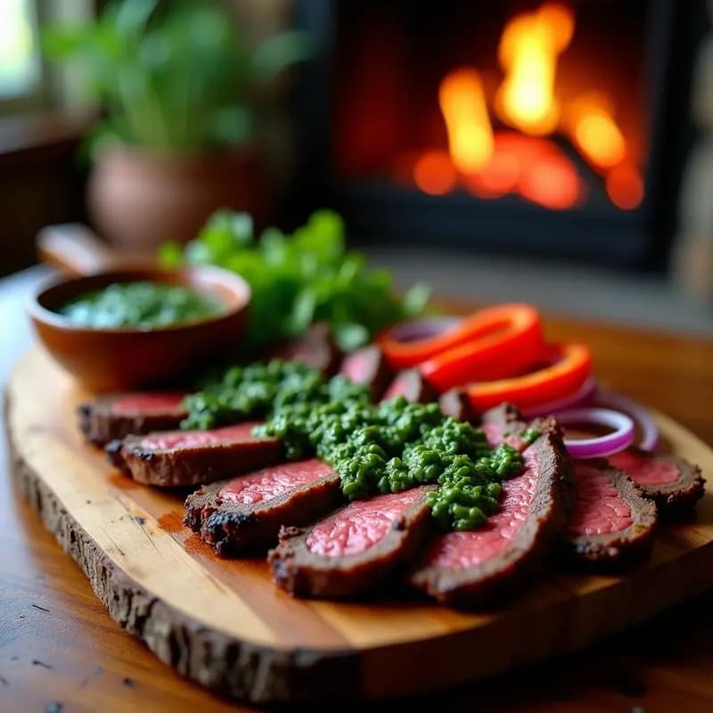Churrasco Uruguayo con Chimichurri de Perejil: Receta a la Parrilla Alta en Proteína