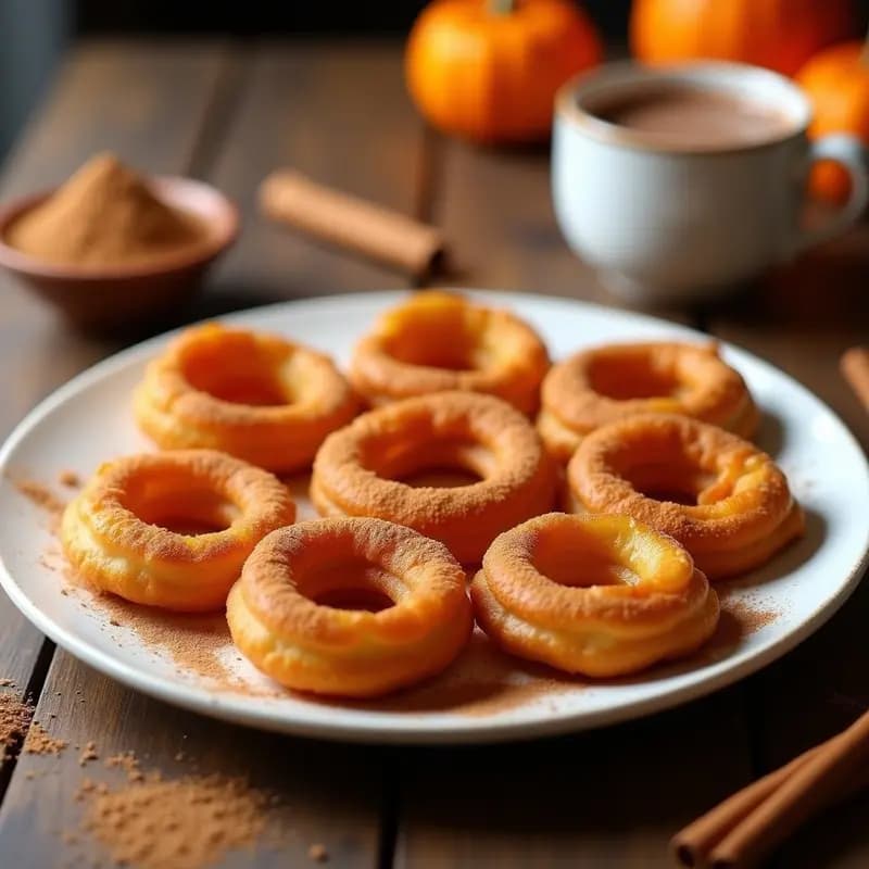 Churros de Calabaza con Azúcar y Canela: Merienda Otoñal en Airfryer