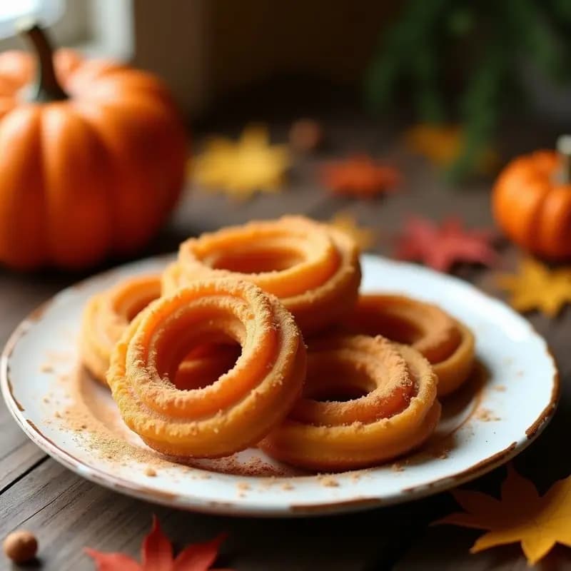 Churros de Calabaza y Especias: Desayuno Otoñal Sin Gluten en Airfryer