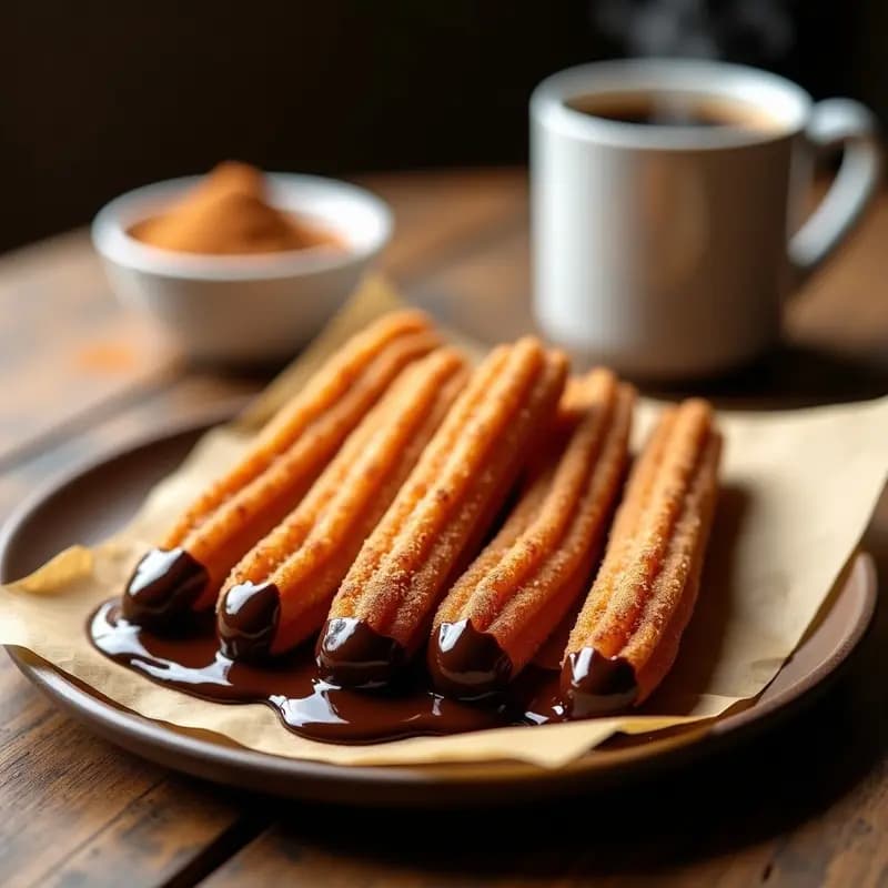 Churros de Canela y Chocolate Negro: Receta Mexicana en Airfryer Sin Aceite