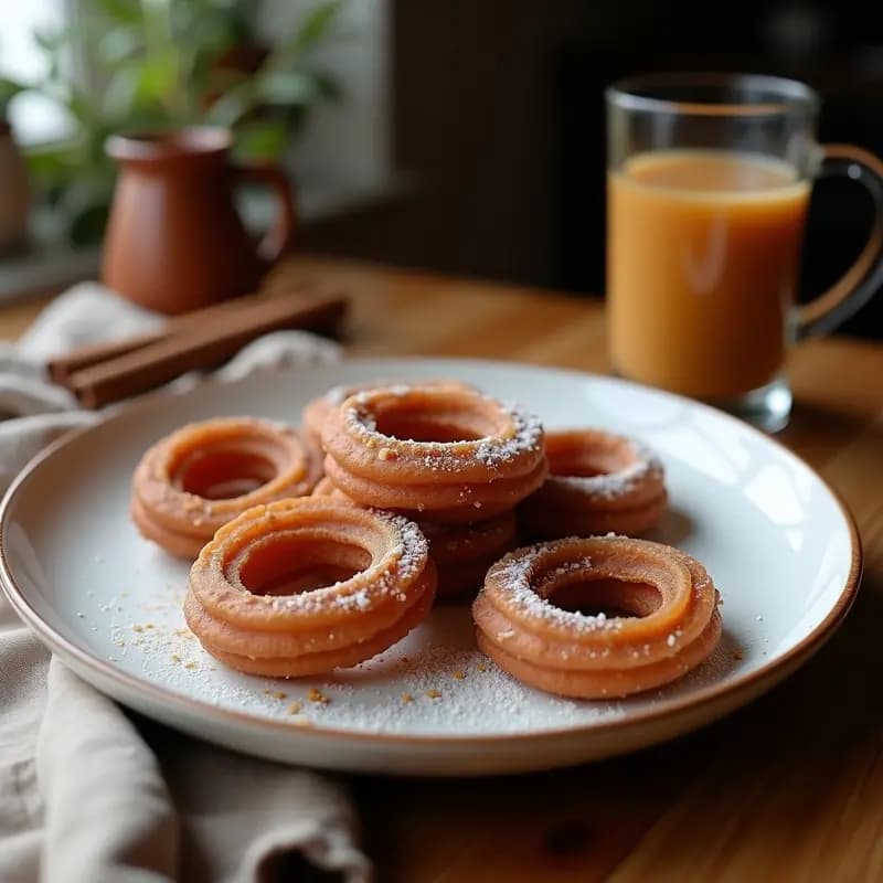 Churros de Canela y Chocolate 100% Veganos: Receta Española Sin Huevos en Airfryer
