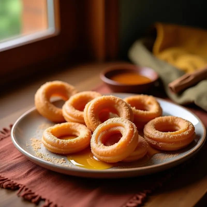 Churros de Canela y Miel: Desayuno Mexicano en Airfryer Sin Lácteos